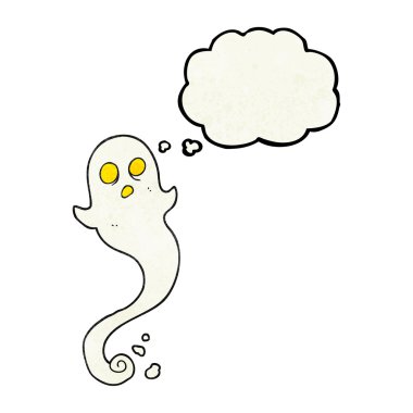 düşünce bubble dokulu çizgi film halloween hayalet