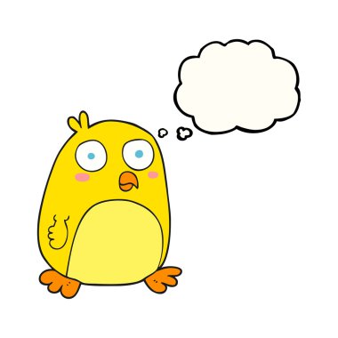 düşünce kabarcık karikatür kuş