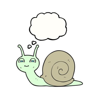 kabarcık karikatür sevimli salyangoz sanıyordum