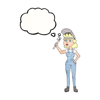 kabarcık dokulu karikatür yetenekli kadın anahtar ile sanıyordum