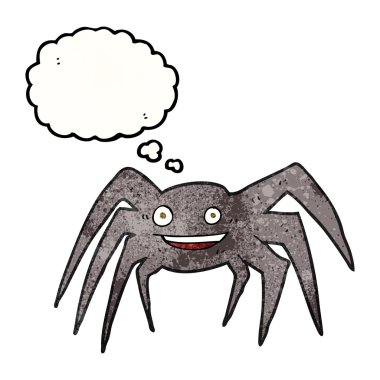 kabarcık dokulu karikatür mutlu örümcek sanıyordum