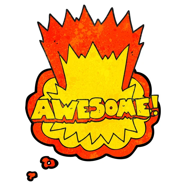 korku veren düşünce balonu dokulu karikatür Not