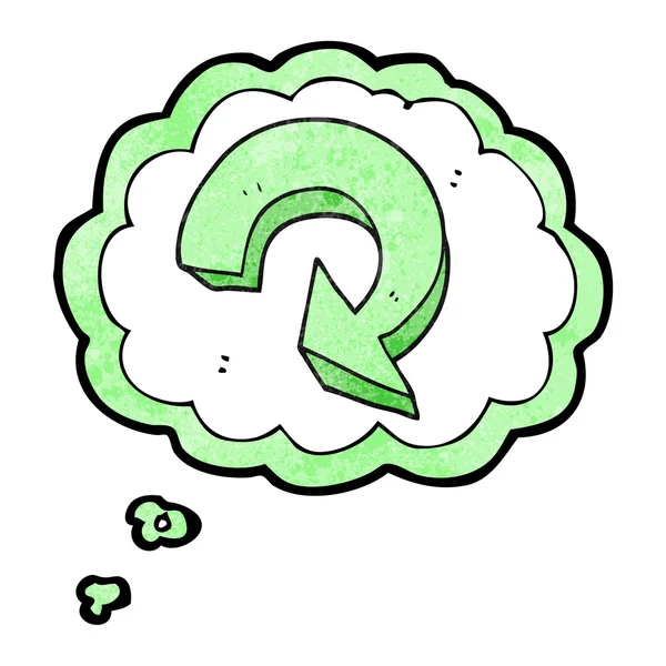 kabarcık dokulu karikatür oku geri dönüşüm sanıyordum