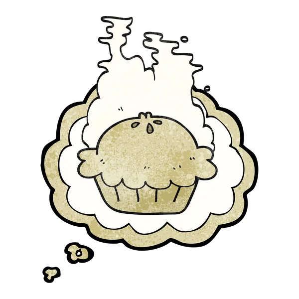 Pensée bulle texturé bande dessinée tarte — Image vectorielle
