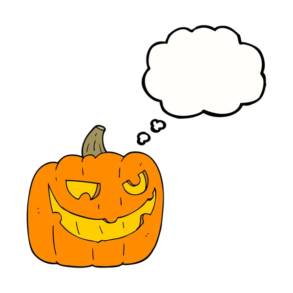 ハロウィンかぼちゃを漫画のふきだし — ストックベクタ