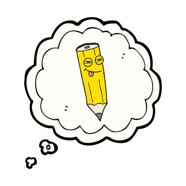 kurnaz düşünce kabarcık karikatür kalem