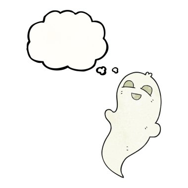 düşünce bubble dokulu çizgi film halloween hayalet