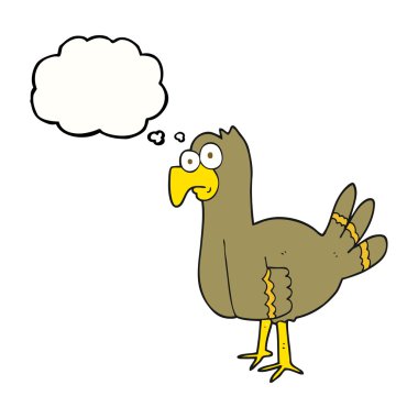 düşünce kabarcık karikatür kuş