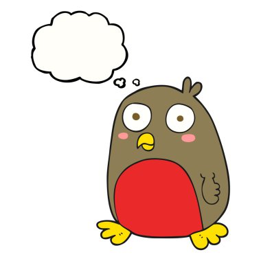 düşünce balonu karikatür Noel robin