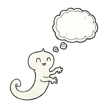 kabarcık dokulu karikatür Hayalet sandım