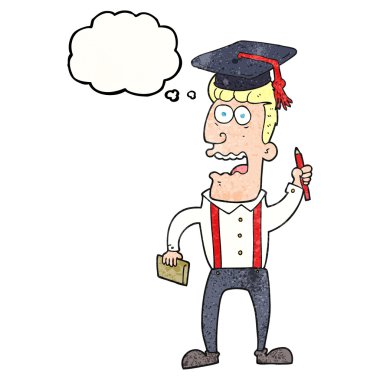 düşünce balonu dokulu çizgi film öğrenci vurguladı