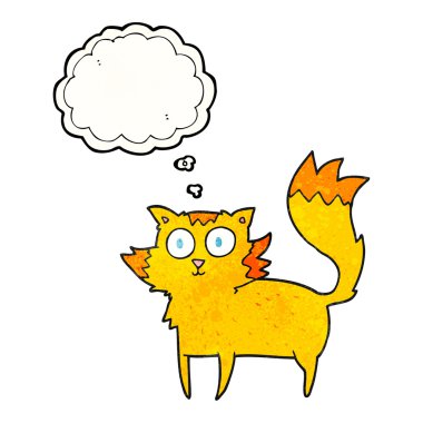 kabarcık dokulu karikatür kedi sandım 