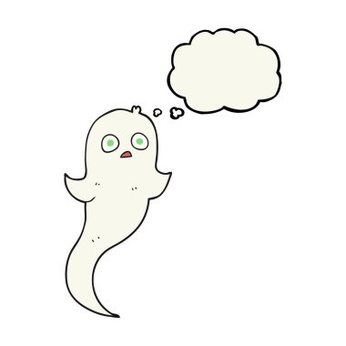 düşünce balonu çizgi film halloween hayalet