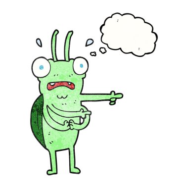 kabarcık dokulu karikatür hata düşündüm