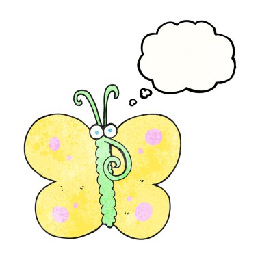 kabarcık dokulu karikatür kelebek sanıyordum