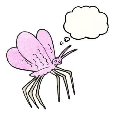 kabarcık dokulu karikatür kelebek sanıyordum