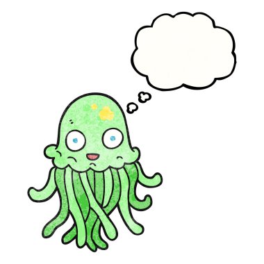 kabarcık dokulu karikatür ahtapot sanıyordum