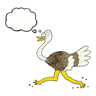 kabarcık dokulu karikatür devekuşu sanıyordum