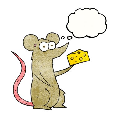 kabarcık dokulu karikatür fare peynir ile sanıyordum