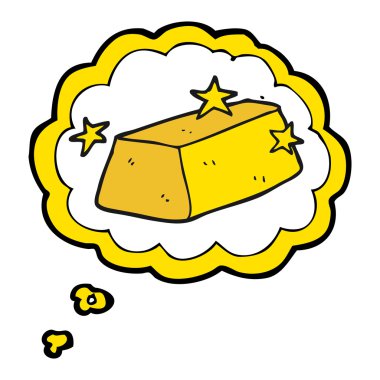 kabarcık karikatür altın düşündüm