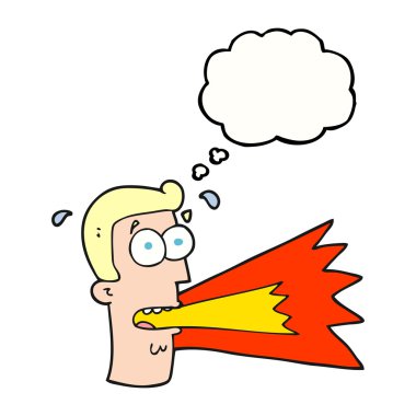 kabarcık karikatür bağıran adam sanıyordum