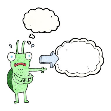 kabarcık dokulu karikatür hata işaret düşündüm