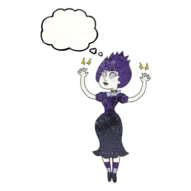 kabarcık dokulu karikatür vampir kız sanıyordum