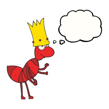 kabarcık karikatür ant Kraliçe sanıyordum