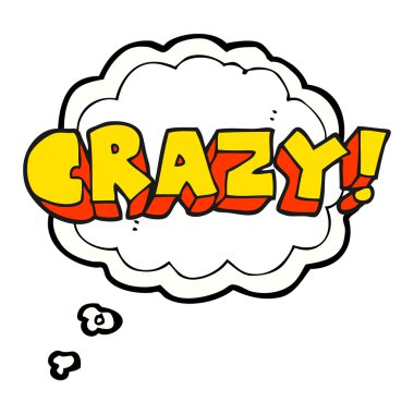 düşünce kabarcık karikatür Not deli