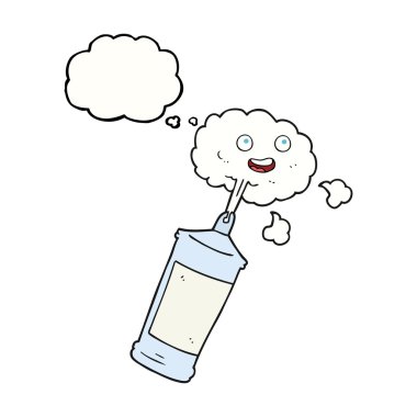 düşünce kabarcık karikatür püskürtme krem şanti