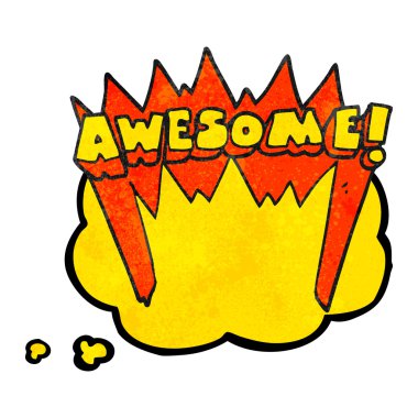 çizgi film harika kelime düşünce balonu dokulu