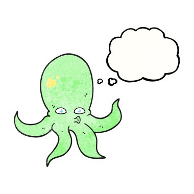 kabarcık dokulu karikatür ahtapot sanıyordum