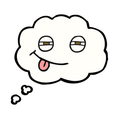 kabarcık karikatür şüpheli göz düşündüm