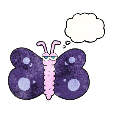 kabarcık dokulu karikatür kelebek sanıyordum