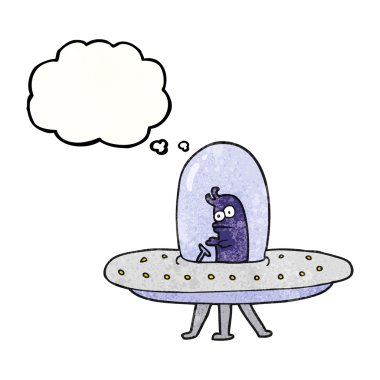 kabarcık dokulu karikatür uçan daire sanıyordum