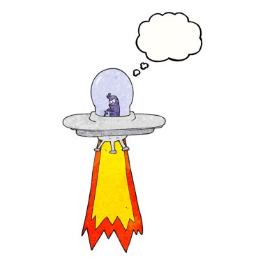 kabarcık dokulu karikatür uçan daire sanıyordum