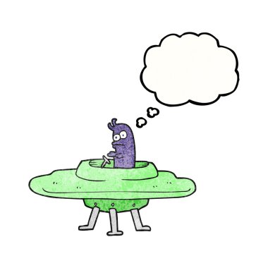 kabarcık dokulu karikatür uçan daire sanıyordum