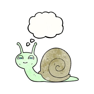 kabarcık dokulu karikatür sevimli salyangoz sanıyordum