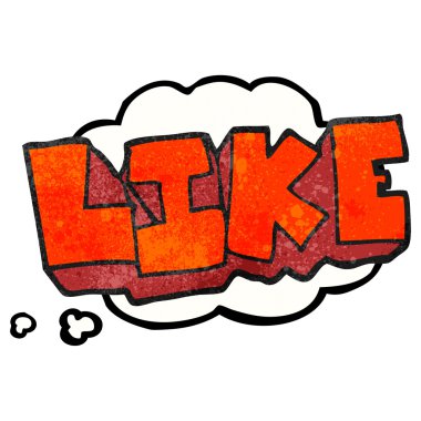 düşünce dokulu kabarcık karikatür kelime gibi