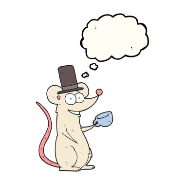 kabarcık karikatür fare ile çay fincanı sanıyordum