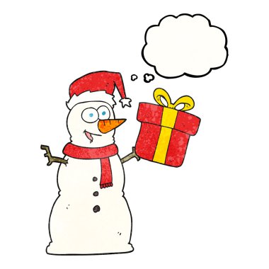 kabarcık dokulu karikatür kardan adam sanıyordum