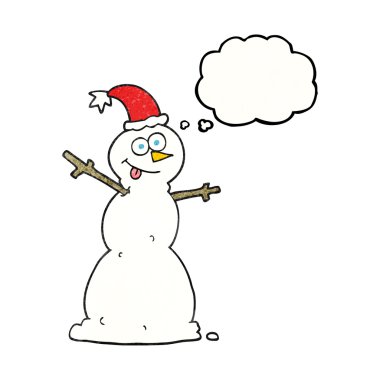 kabarcık dokulu karikatür kardan adam sanıyordum