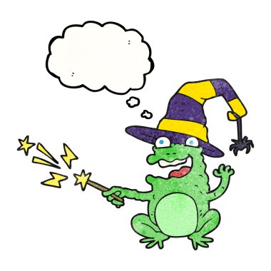 düşünce balonu karikatür kurbağa döküm büyü dokulu