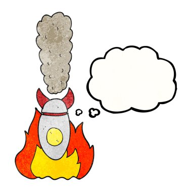 kabarcık dokulu karikatür düşen bomba düşündüm