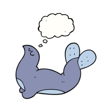 düşünce kabarcık karikatür mühür