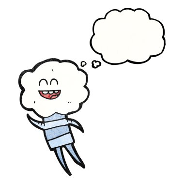 kabarcık dokulu karikatür şirin bulut baş yaratık sanıyordum