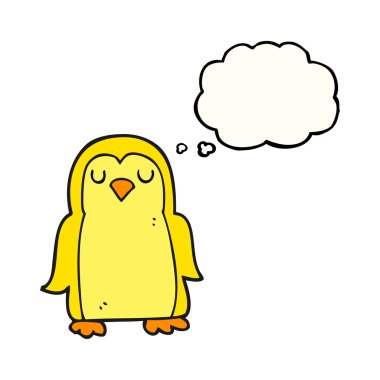 düşünce kabarcık karikatür kuş