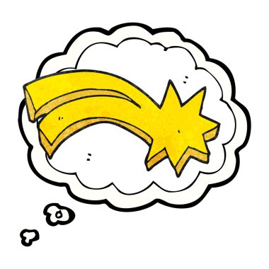 kabarcık dokulu karikatür dekoratif kayan yıldız sanıyordum