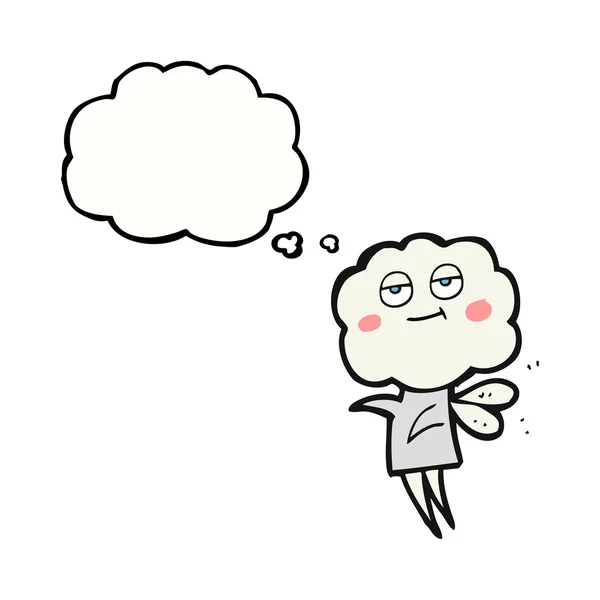 Σκέψη φούσκα κινουμένων σχεδίων χαριτωμένο σύννεφο κεφάλι imp — Διανυσματικό Αρχείο