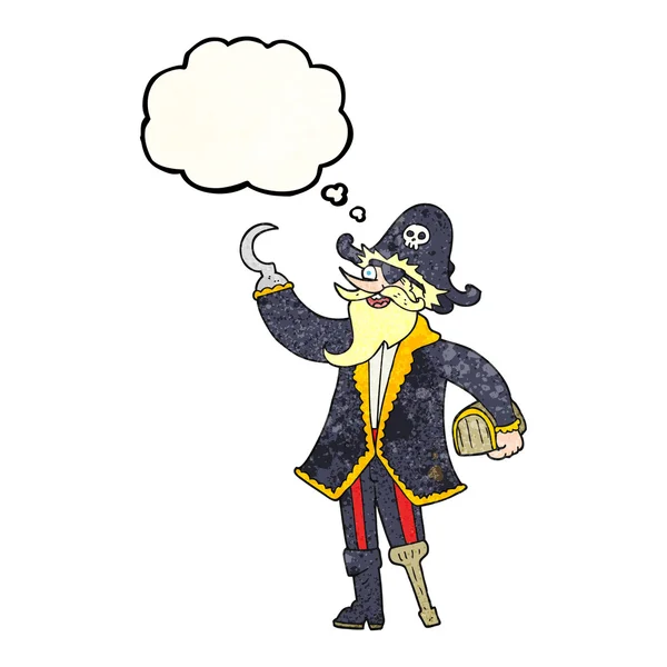 Мультфильм о пиратском капитане — стоковый вектор